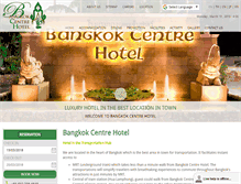 Tablet Screenshot of bangkokcentrehotel.com